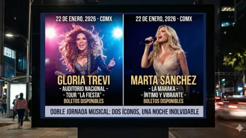 ¡Imperdible! Gloria Trevi Ilumina el Auditorio Nacional y Marta Sánchez Cautiva La Maraka Esta Noche en CDMX