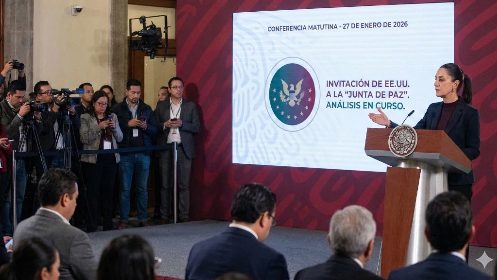 México en la Mira Global: Sheinbaum Evalúa Invitación de Trump a Controversial 'Junta de Paz'