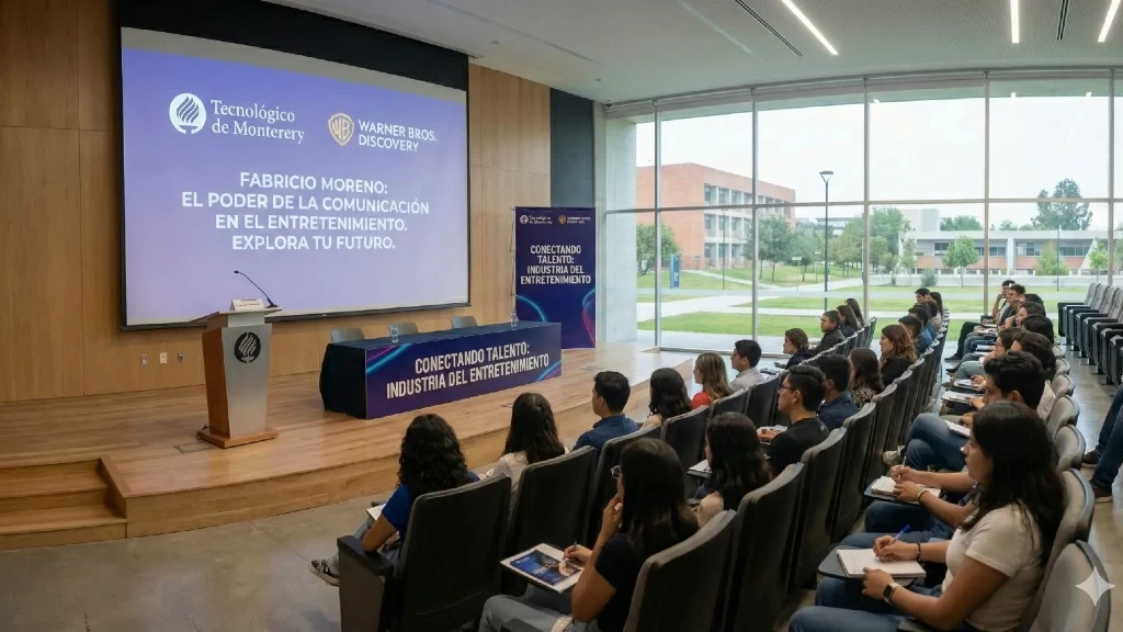 Fabricio Moreno de Warner Bros. Discovery Enciende la Pasión por el Entretenimiento en Jóvenes del Tecnológico de Monterrey