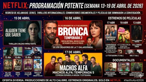 ¡Semana Explosiva en Netflix! 'Bronca 2' con Oscar Isaac y Carey Mulligan Encabeza los Estrenos del 13 al 19 de Abril