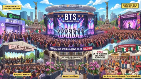 ¡Fin de Semana Imperdible en CDMX! BTS, Experiencias Inmersivas y Festejos por el Día de las Madres el 8, 9 y 10 de Mayo