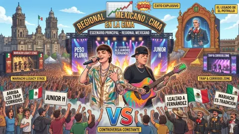 Regional Mexicano en la Cima: Éxito Explosivo y Controversia Constante con Peso Pluma, Junior H y el Legado de Alejandro Fernández